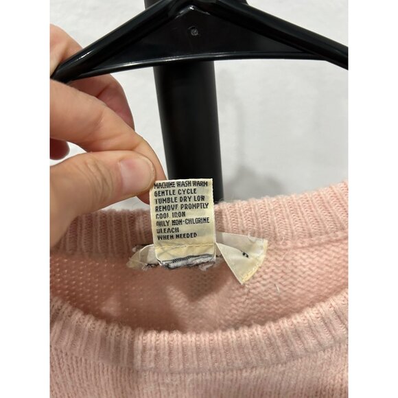 Vintage Alfred Dunner Floral Embroidered Grandma Grannycore Sweater XL Pink - Picture 6 of 8